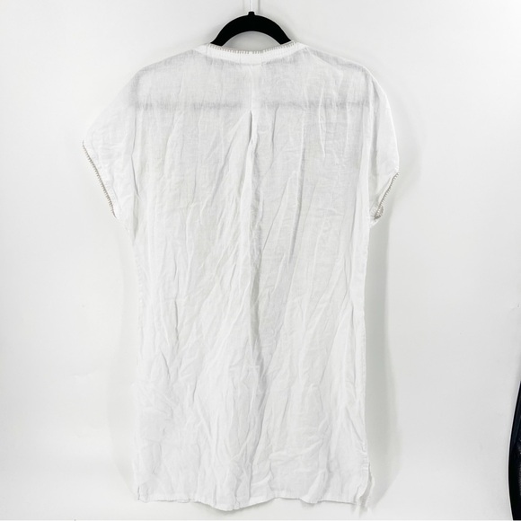 ✅JOHNNY WAS HEAVILY NEUTRAL EMBROIDERED DRESS SHIFT TUNIC BOHO SMALL MEDIUM $289 - Picture 3 of 5